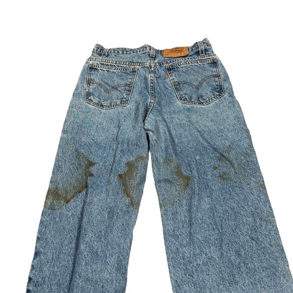 Levi's 550 Relaxed Fit Tapered Jeans Student Mens 30 x 30 Y2K Orange Tab - Picture 9 of 9